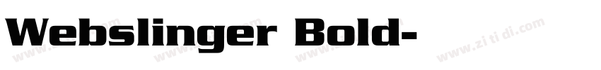 Webslinger Bold字体转换